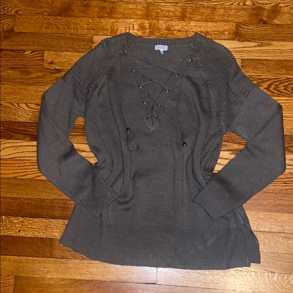 Olive Green Women's Sweater - Picture 1 of 4